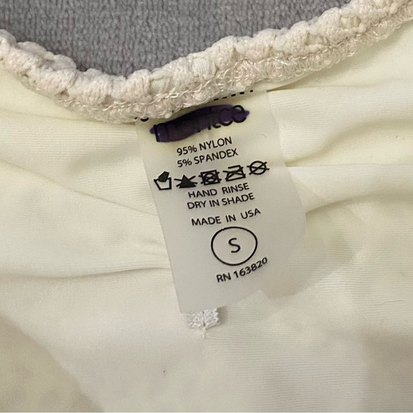 New! Montce Swim Paula High Waist Bikini Bottom cream 24222 - Picture 7 of 8